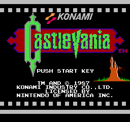 Castlevania Title Screen
