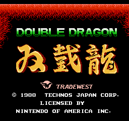 Double Dragon Title Screen