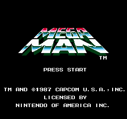 Mega Man Title Screen